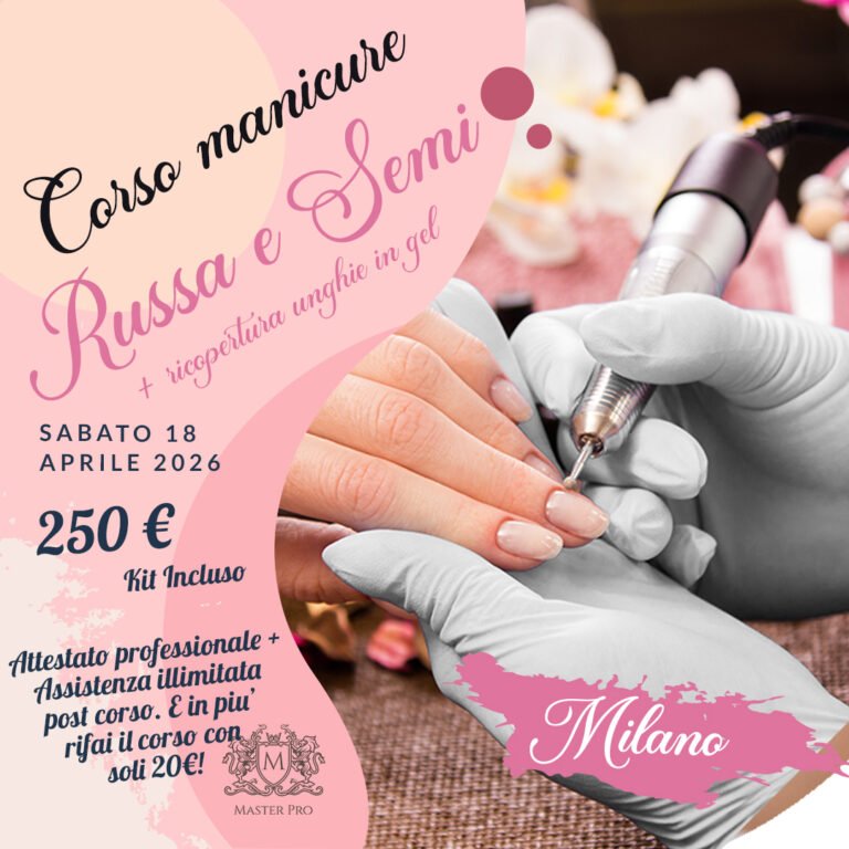 Corso semipermanente Milano e Manicure russa